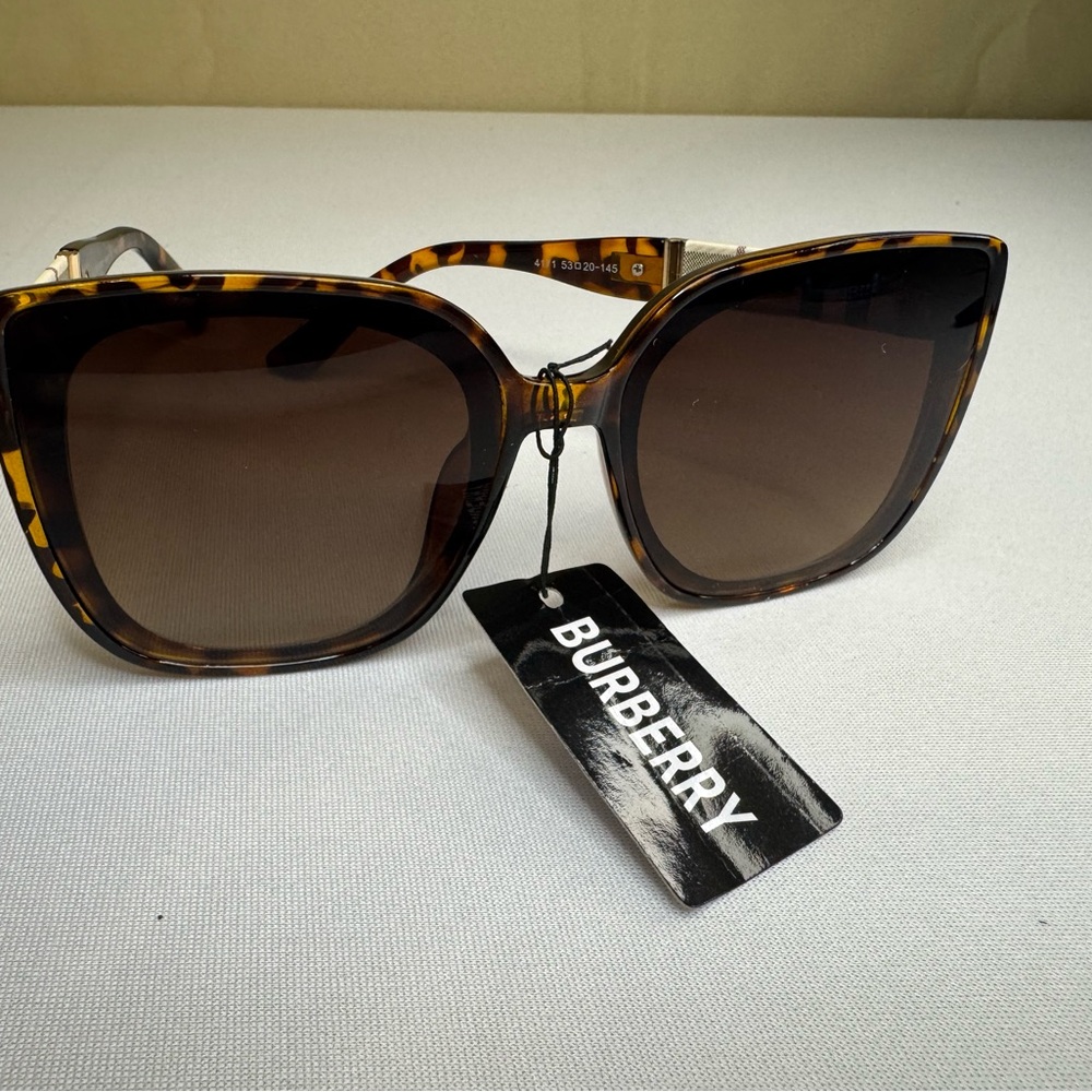 Burberry Brown Tortoise Sunglasses - Picture 10 of 12